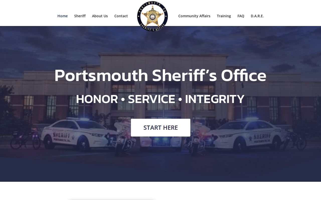 Portsmouth Sheriff's Office official homepage
