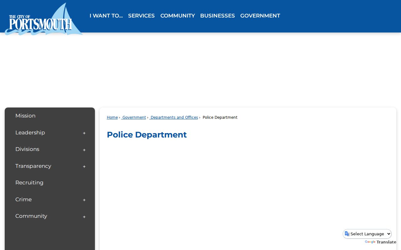 Portsmouth arrest and incident resources, separate from warrant confirmation